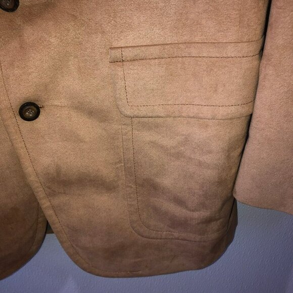 VTG Kingsridge Mens Size 37 Brown 2 Button Front Pockets Suit Sport Jacket Coat - Picture 5 of 13